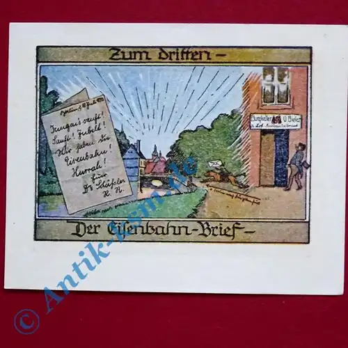 Notgeld Burgsteinfurt , 50 Pfennig Bild 3 , Mehl Grabowski 210.1 A , von 1921 , Nordrhein Westfalen Serien Notgeld