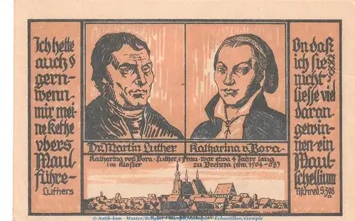 Notgeld Stadt Brehna 160.3 , 50 Pfennig Schein Nr.2 in kfr. von 1921 , Sachsen Anhalt Seriennotgeld