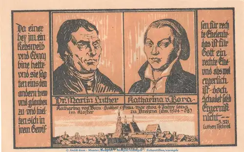 Notgeld Stadt Brehna 160.3 , 50 Pfennig Schein Nr.7 in kfr. von 1921 , Sachsen Anhalt Seriennotgeld