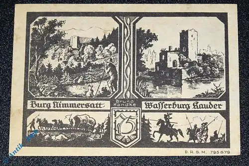 Notgeld Bolkenhain , 75 Pfennig Schein , Einfarbig , Mehl Grabowski 137.1 , Schlesien Seriennotgeld