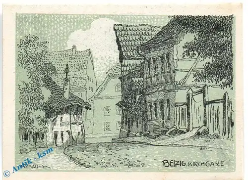 Notgeld Belzig , Konsum und Spar , 10 Pfennig Schein in kfr. Mehl Grabowski 71.1 , Brandenburg Seriennotgeld