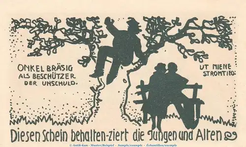 Notgeld Vatl. Frauenverein Helmstedt 598.1 , 2 Mark Schein in kfr. o.D. Niedersachsen Seriennotgeld