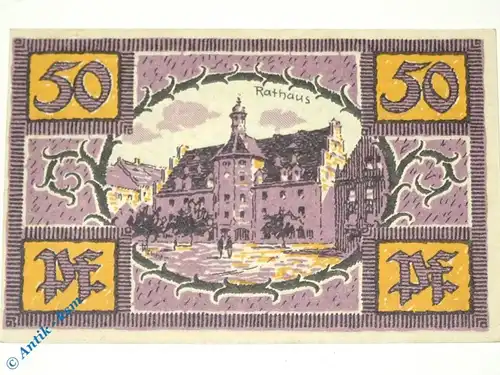 Notgeld Merseburg , 50 Pfennig Schein S , Mehl Grabowski 884.2 , von 1921 , Sachsen Anhalt Seriennotgeld