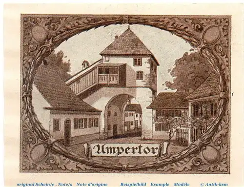 Notgeld Stadt Moosburg 899.1 , 25 Pfennig Schein Nr 2 in kfr. von 1921 , Bayern Seriennotgeld