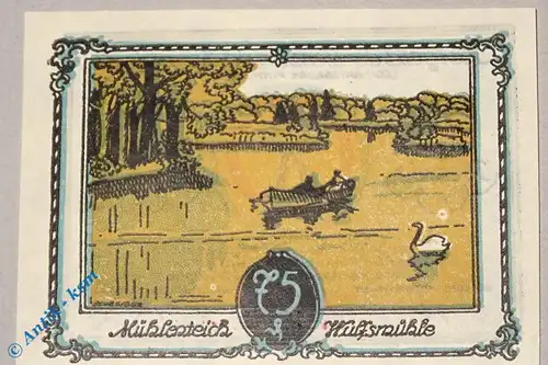 Notgeld Tangstedt , 75 Pfennig Schein Nr 1 , Mehl Grabowski 1309.1 a , Schleswig Holstein Serien Notgeld