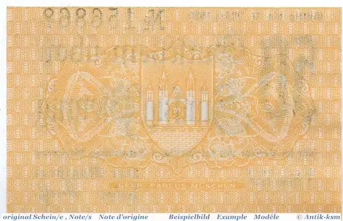 Notgeld Merseburg , 50 Pfennig Schein in kfr. Tieste 4505.15.12 , von 1919 , Provinz Sachsen Verkehrsausgabe