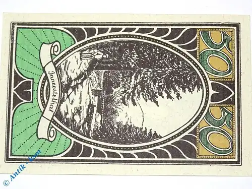 Notgeld Lautenthal , 50 Pfennig Schein Nr 4 , Innerstetal , Mehl Grabowski 778.2 , von 1921 , Niedersachsen Serien Notgeld