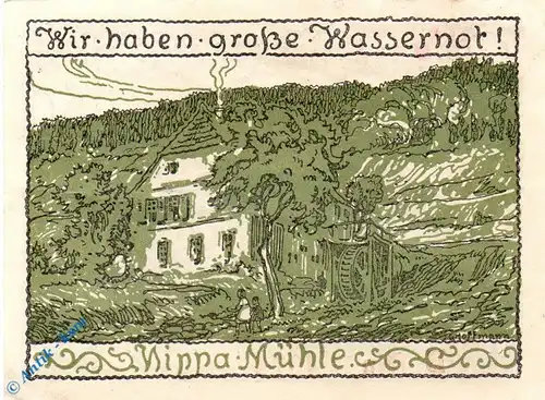 Notgeld Röhrigshöfe a. Werra , 50 Pfennig Schein B , Mehl Grabowski 1132.1 , Hessen Seriennotgeld