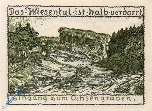 Notgeld Röhrigshöfe a. Werra , 50 Pfennig Schein C , Mehl Grabowski 1132.1 , Hessen Seriennotgeld