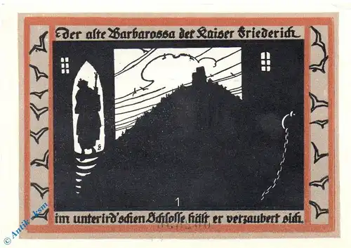 Notgeld Rossla , 25 Pfennig Schein Nr 1 , graubraun , Mehl Grabowski 1136.2 , Sachsen Anhalt Seriennotgeld