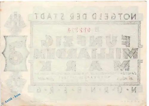 Banknote Nürnberg , 50 Milliarden Mark Schein in kfr. Keller 3970.e , 20.10.1923 , Bayern Großnotgeld Inflation
