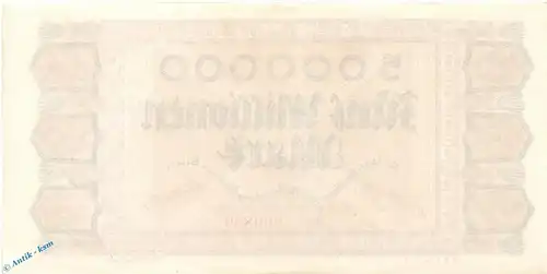 Banknote Nürnberg , 5 Millionen Mark Schein in kfr. Keller 3970.d , 31.08.1923 , Bayern Großnotgeld Inflation