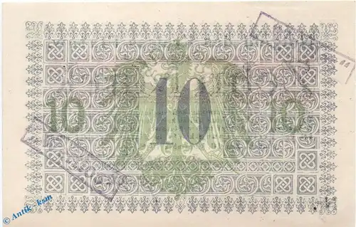 Notgeld Flatow , mit Kennummer , 10 Mark Schein in kfr E , Geiger 144.02.b , 16.11.1918 , Westpreussen Großnotgeld