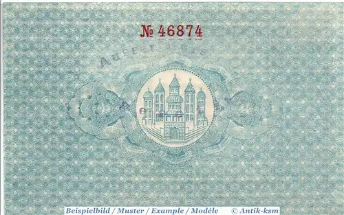 Banknote Frankenberg , 20 Mark Schein in kfr. E , Geiger 148.01 , 12.11.1918 , Hessen Nassau Großnotgeld