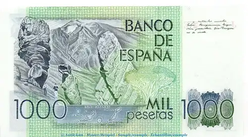 Banknote Spanien , 1.000 Pesetas Schein 1979 -Benito Perez Galdos- unc-kfr WPM.158
