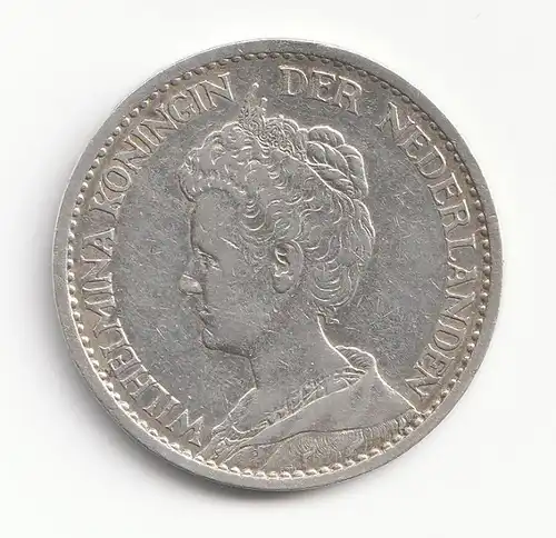 Münze Niederlande , 1 Gulden von 1911 , Wilhelmina , KM#148 , 1 Gulden Silber von 1911