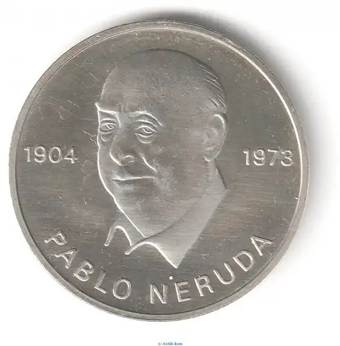 Medaille DDR 1973 , Pablo Neruda 1904-1973 , vz , deutsche Demokratische Republik