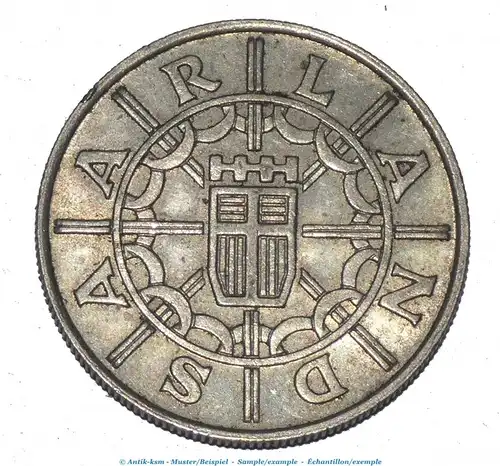 Saarland , 100 Franken Münze von 1955 , ss. - vz. Jäger 935 , Saarland