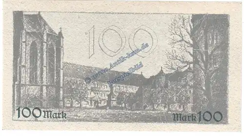 Stuttgart , Banknote 100 Mark Schein in kfr. Müller 4670.4.a , Württemberg 1922 Grossnotgeld