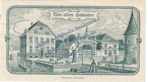 Emden , Notgeld 25 Pfennig Schein in kfr. Tieste 1695.15.15 , Niedersachsen 1920 Verkehrsausgabe