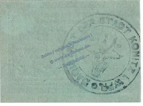 Konitz , Notgeld 20 Pfennig Schein in kfr. Tieste 3660.05.17 , Westpreussen 1918 Verkehrsausgabe