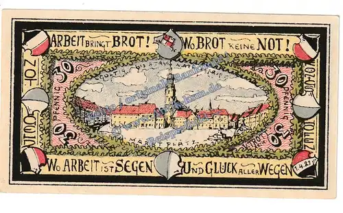 Königshofen , Notgeld 30 Pfennig Schein in kfr. Tieste 3610.05.31 , Bayern 1921 Verkehrsausgabe