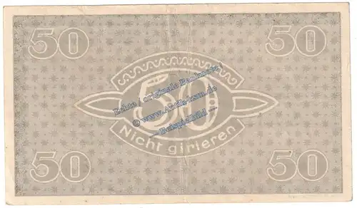 Limbach , Banknote 50 Millionen Mark Schein in gbr. Keller 3274.II.o , Sachsen 1923 Grossnotgeld - Inflation