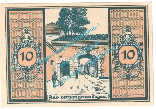 Glatz , Notgeld 10 Pfennig Nr.2 -gelbbraun- in kfr. M-G 431.3 , Schlesien o.D. Seriennotgeld