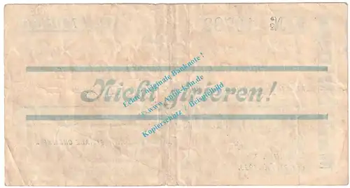 Chemnitz , Banknote 1 Million Mark Schein in gbr. Keller 751.a , Sachsen 1923 Grossnotgeld Inflation