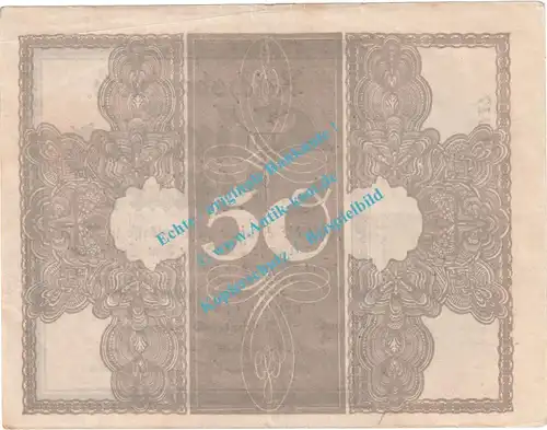 Banknote , 50 Mark Schein in gbr. DEU-44.e, Ros.56, P.64, Kaiserreich - deutsche Reichsbank -b