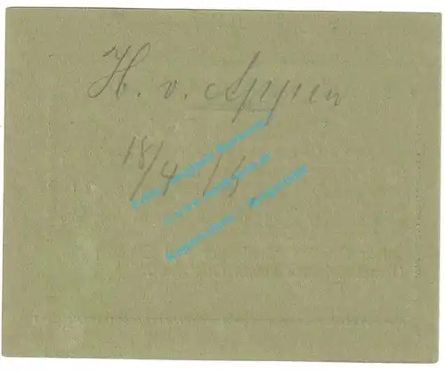 Eidelstedt , Notgeld 1 Mark -Appen- in kfr. Diessner 87.2.c , Schleswig Holstein 1915 Notgeld 1914-15