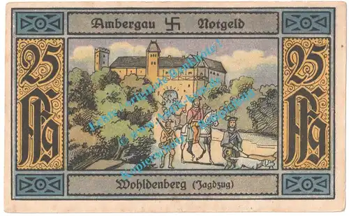 Bockenem , Notgeld 25 Pfennig Schein Nr.1 in kfr. M-G 130.1.a , Niedersachsen o.D. Seriennotgeld