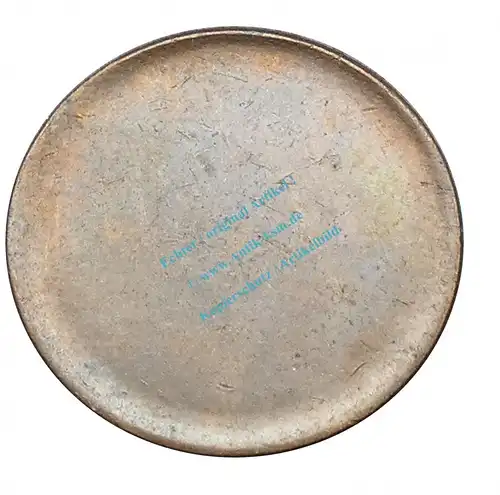 Kursmünze BRD , 1 Pfennig RONDE Schrötling , ss - vz , J.380 -0566