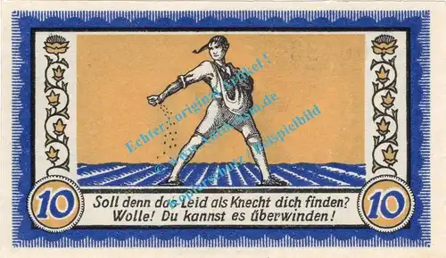 Neuwied , Notgeld 10 Pfennig Schein in kfr. Tieste 5025.10.25 , Rheinland 1921 Verkehrsausgabe