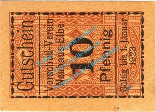 Neuhaus , Notgeld 10 Pfennig Schein in kfr. Tieste 4860.05.01 , Niedersachsen o.D. Verkehrsausgabe