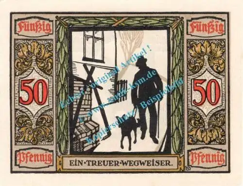 Oldenburg , Notgeld 50 Pfennig -matt- Nr.3 in kfr. M-G 1016.1.b , Niedersachsen 1921 Seriennotgeld