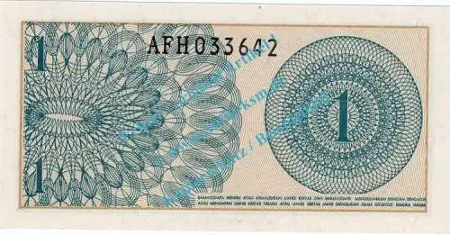 Banknote Indonesien - Indonesia , 1 Sen Schein von 1964 in unc - kfr