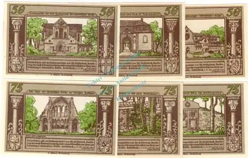 Heisterbach , Notgeld Set --6 x 1603-- kpl. in kfr. M-G 593.2 , Westfalen 1921 Seriennotgeld