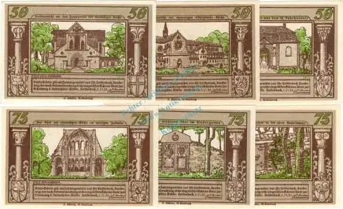 Heisterbach , Notgeld Set --6 x 1611-- kpl. in kfr. M-G 593.2 , Westfalen 1921 Seriennotgeld