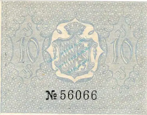 Reichenhall , Notgeld 10 Pfennig Schein unc-kfr. Ti.5990.20.15 Bayern o.D. Verkehrsausgabe