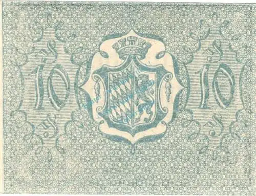 Reichenhall , Notgeld 10 Pfennig Schein unc-kfr. Ti.5990.20.20 Bayern o.D. Verkehrsausgabe