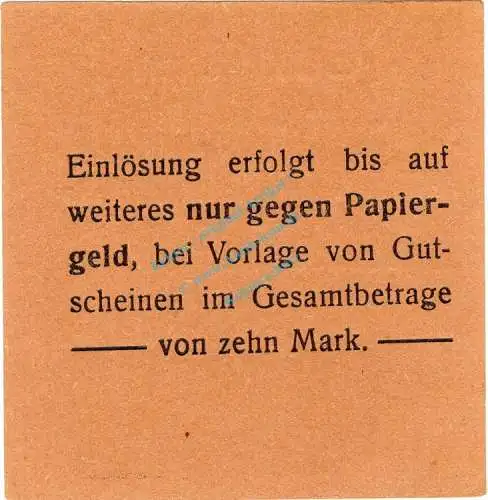 Oberhausen , Notgeld 3 Mark Schein in kfr. Diessner 270.4.d , Rheinland 1914 Notgeld 1914-15