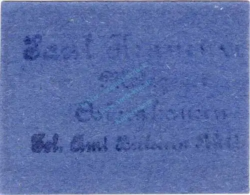 Osberghausen , Notgeld 50 Pfennig Schein unc-kfr. Schöne 3385 , Westfalen o.D. Notgeld 1945-48
