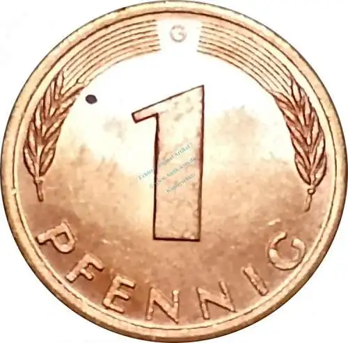 1 Pfennig Kursmmünze 1978 G -Bundesrepublik Deutschland- ss-vz , J.380 -0672