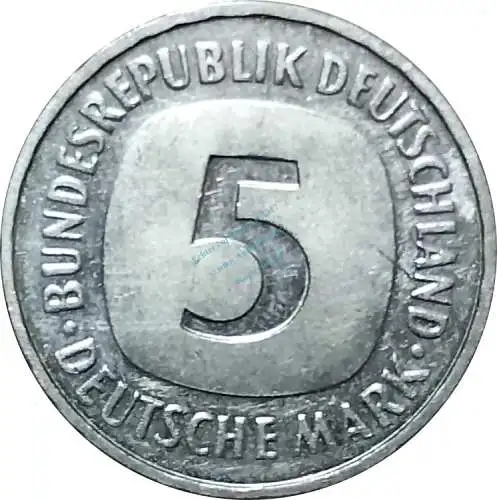 5 Mark Kursmmünze 1990 D -Bundesrepublik Deutschland- ss-vz , J.415 -0671