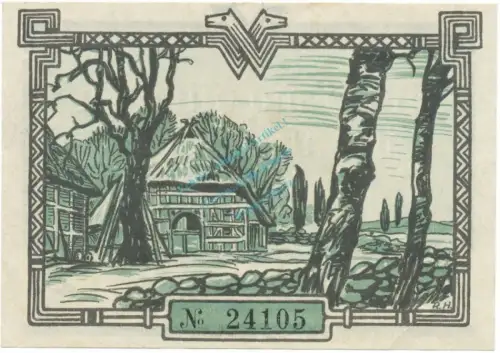 Winterhilfsspende , 20 Pfennig Schein unc-kfr. Gau Ost Hannover , Niedersachsen o.D. Spendenschein