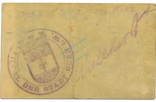 Buer , Notgeld 3 Mark Schein gbr. Diessner 56.6.b , Westfalen o.D. Notgeld 1914-15