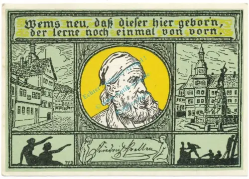 Eisenach , Notgeld 50 Pfennig Schein Nr.8 unc-kfr. M-G 318.1 , TH o.D. Seriennotgeld -5732