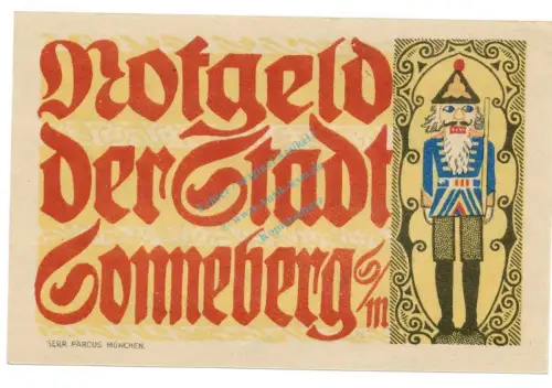 Sonneberg , Notgeld 10 Pfennig Schein unc-kfr. Ti.6985.10.20 TH 1920 Verkehrsausgabe -4272