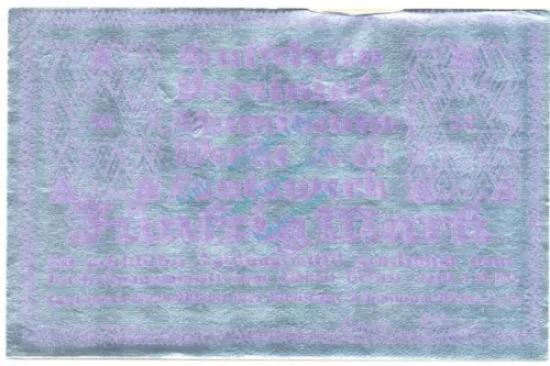 Lautawerk , Banknote 50 Mark -Alu- unc-kfr. Mü.2590.2 , BBG 1922 Großnotgeld -3623